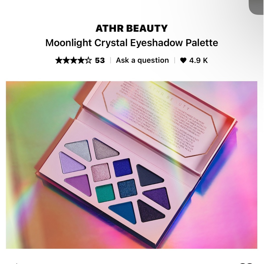 ATHR BEAUTY
Moonlight Crystal Eyeshadow Palette
